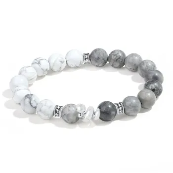 PUTUOSHANWENCHUANG Map Stone Bracelets Unisex