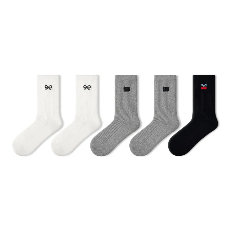 Primeet Mid Calf Socks Women's 5 Pack-7