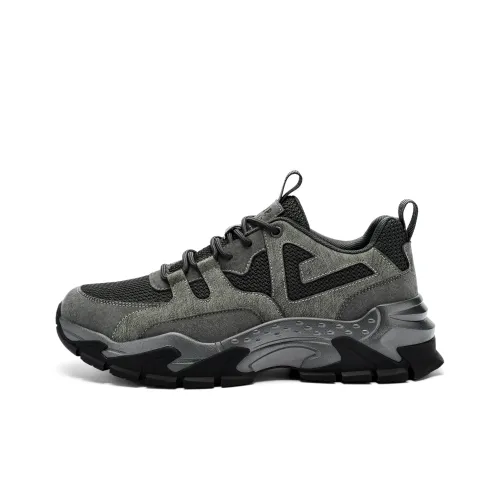 JEEP SPIRIT Slip Resistant Breathable Low Top Chunky Sneakers Men's Ancient City Gray