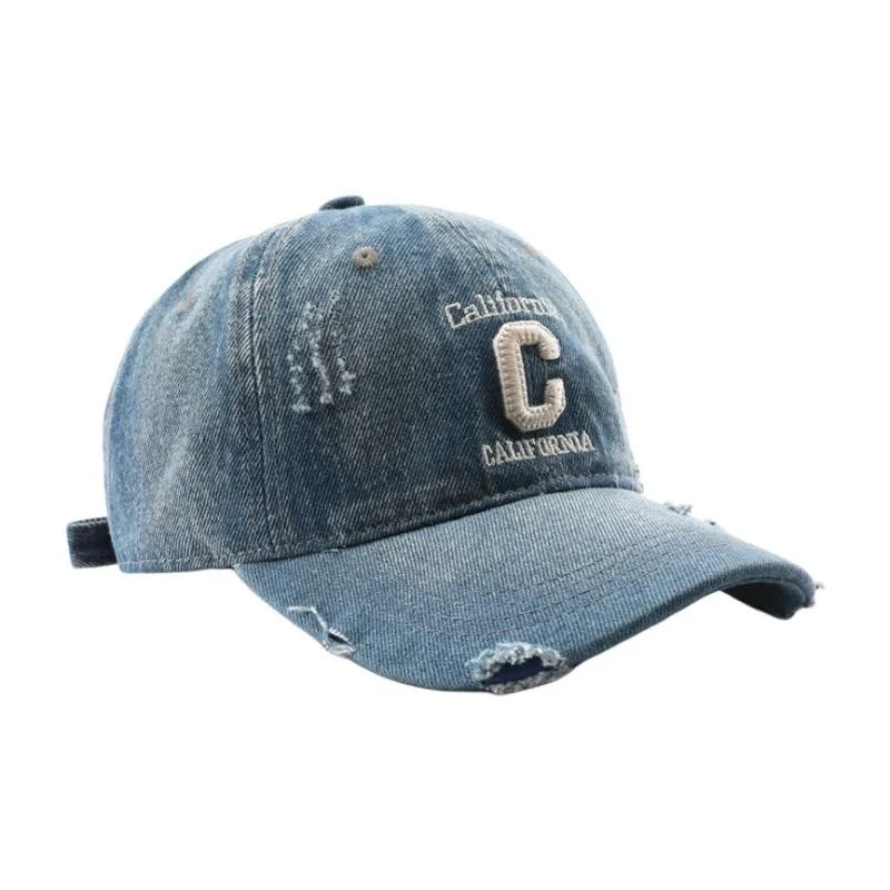 CARDANRO Washable Denim Baseball Caps Unisex-3