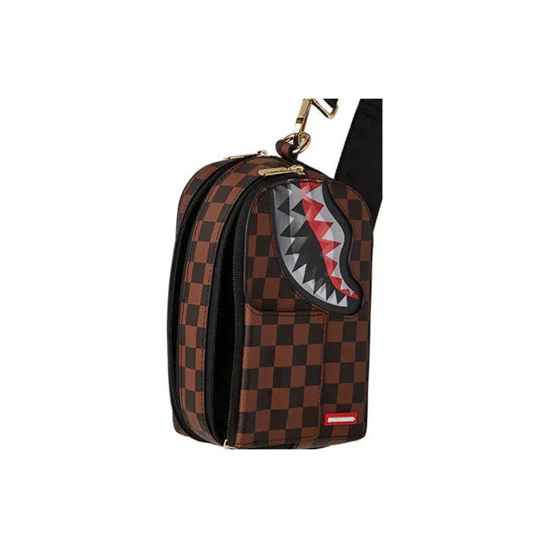 SPRAYGROUND PVC Sling Bag Men's Brown-3