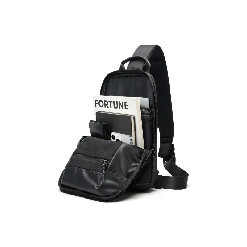 MOYYI Oxford Sling Bag Men's Black-2
