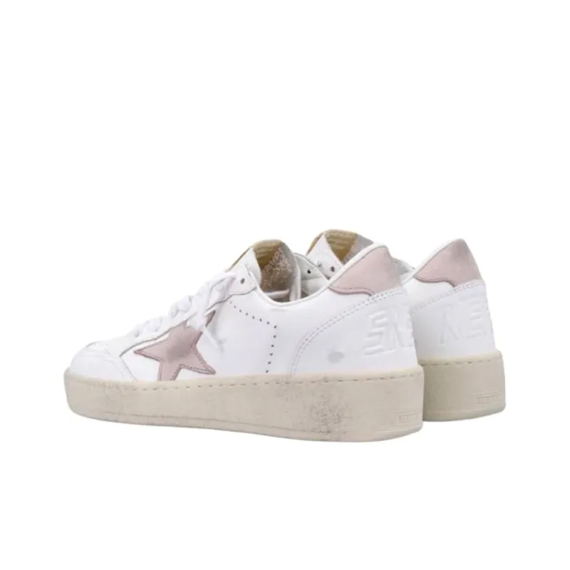 Golden Goose Ball Star 2 White Pink Women's-4