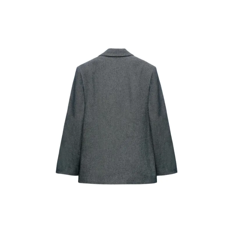 ZARA Business Suit Women's Slate Gray-1