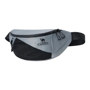 CAMEL Fabric Fanny Pack Unisex Glacier Gray/Phantom Black