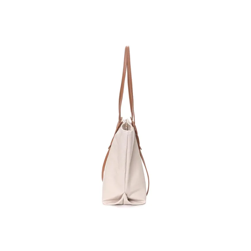 CLEVER& KETCH PU Tote Bag Shoulder Bag Regular Women's Apricot/Black-2
