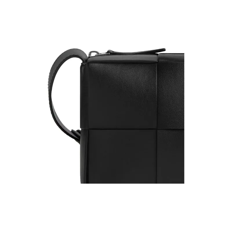 Bottega Veneta ARCO Calfskin Camera Bag, Crossbody Bag, Shoulder Bag Small Size Men's Black-3