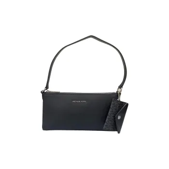 MICHAEL KORS Leather Shoulder Bag Medium Size Women's Black