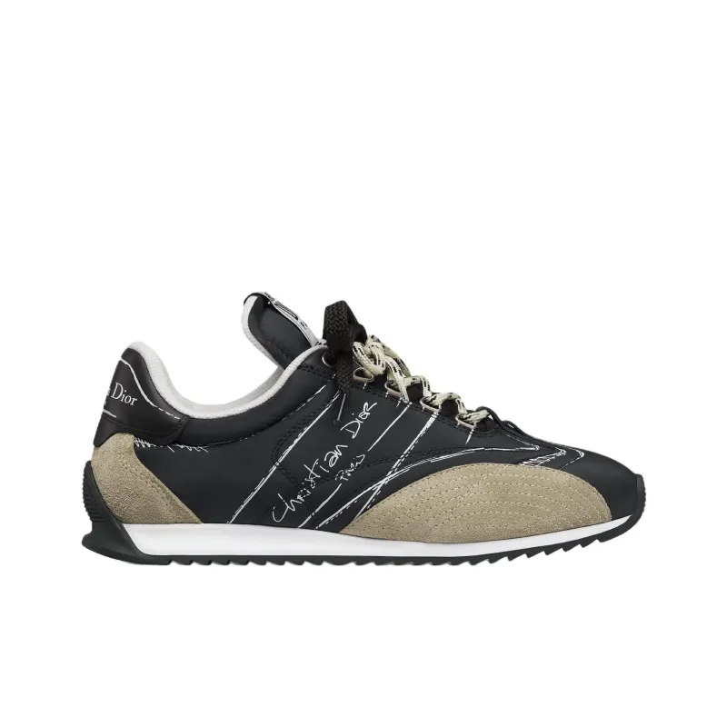 DIOR D Sketch 2025 Spring Summer Product Collection Low Top Casual Shoes Women's Black-1