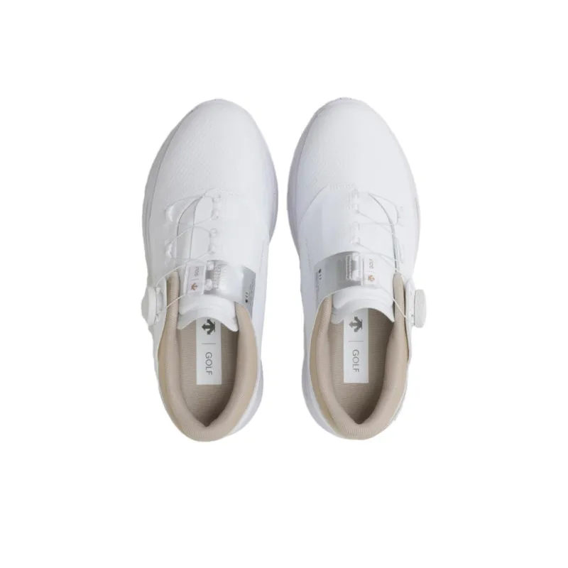 DESCENTE Anti-Slip Wear-Resistant Low-Top Golf Shoes Women's White-3