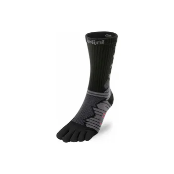 INJINJI Ultra Run Crew Mid-Calf Socks Unisex 1 Pack Obsidian