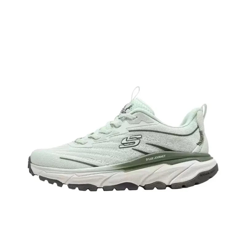 Skechers Sport Anti Slip Wear Resistant Low Top Running Shoes Women's Green-0