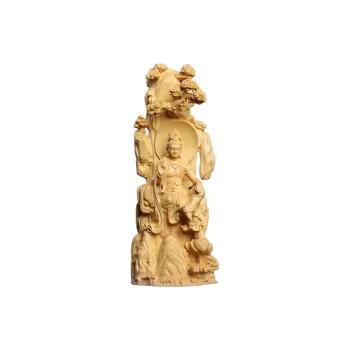 Finger Carpenter Boxwood Wooden Ornaments Unisex