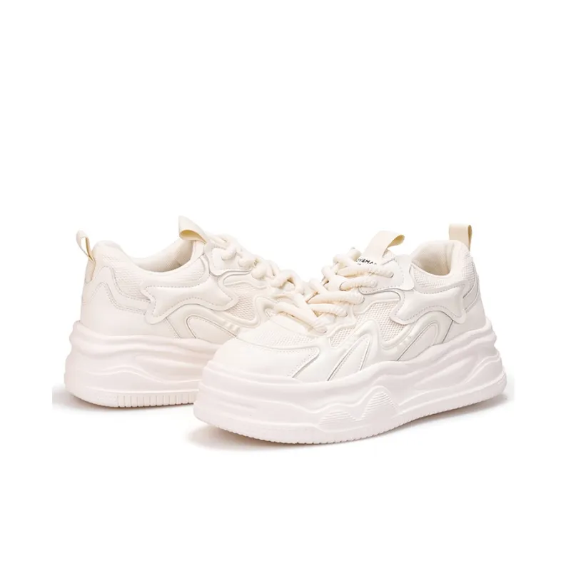 Joy&Mario Low Top Skateboard Shoes Women's White-3