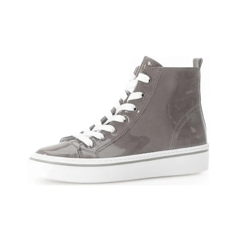 Gabor Fashion High-Top Skateboard Shoes Women's Gray-2