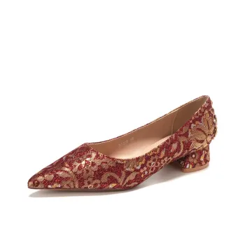 QITUMAUL Chunky Heel High Heels 3cm Women's