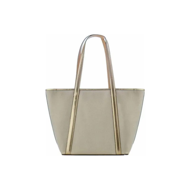 MICHAEL KORS Canvas Bag, Shoulder Bag Women's Gold-1