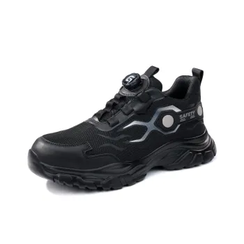 Blue Gull Shield Cushioned Wear Resistant Breathable Low Top Outdoor Shoes Men's Black