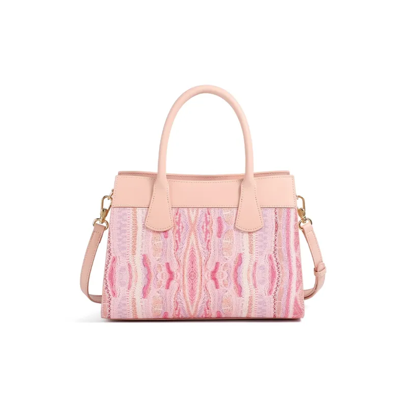 COOGI Synthetic Leather Portable One Shoulder Crossbody Kelly Bag Regular Women's Pink-4