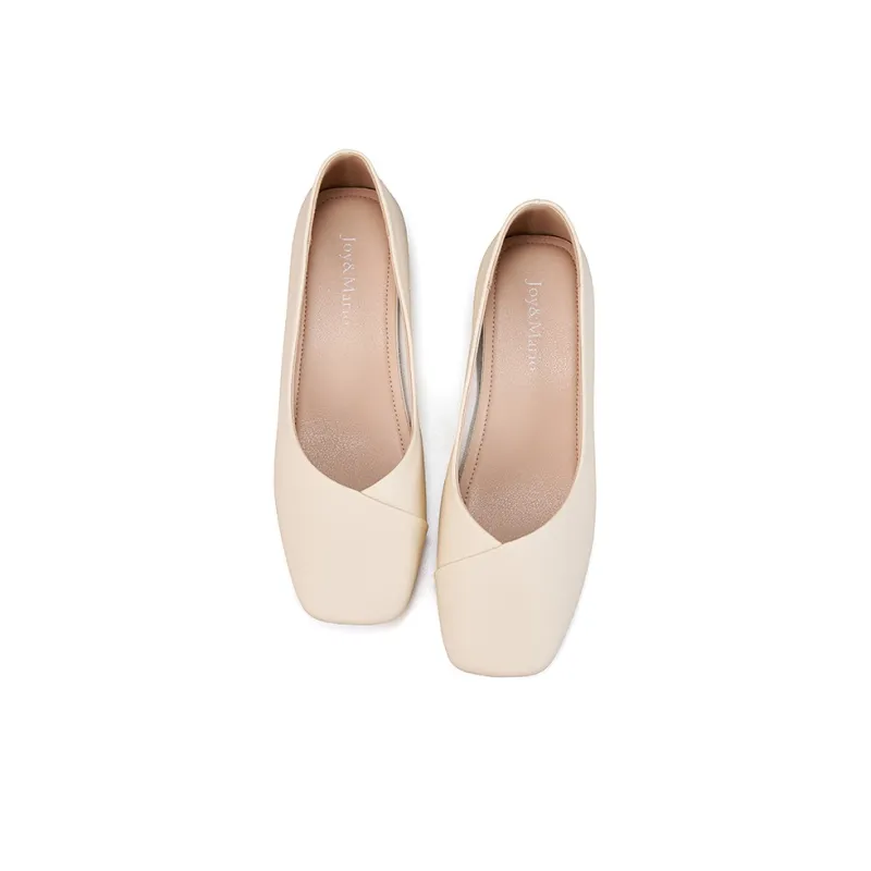 Joy&Mario Casual Single Shoes Women's Beige-2