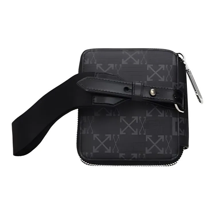 OFF-WHITE Fabric Coin Purse Men's Black-1
