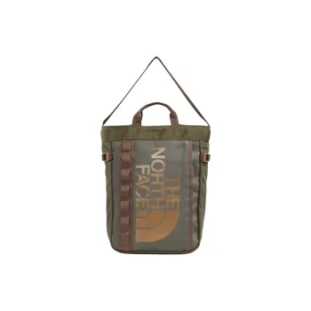 THE NORTH FACE Recycled Polyester Backpack Regular Unisex Taupe Green & Smoky Brown