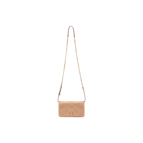 TORY BURCH Kira Leather Crossbody Bag Shoulder Bag Women's Beige