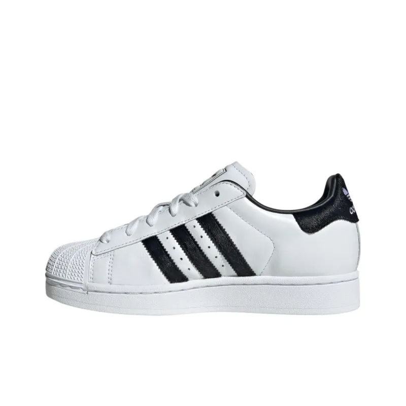 Adidas Superstar Ii White Black Pony Hair Women's-1