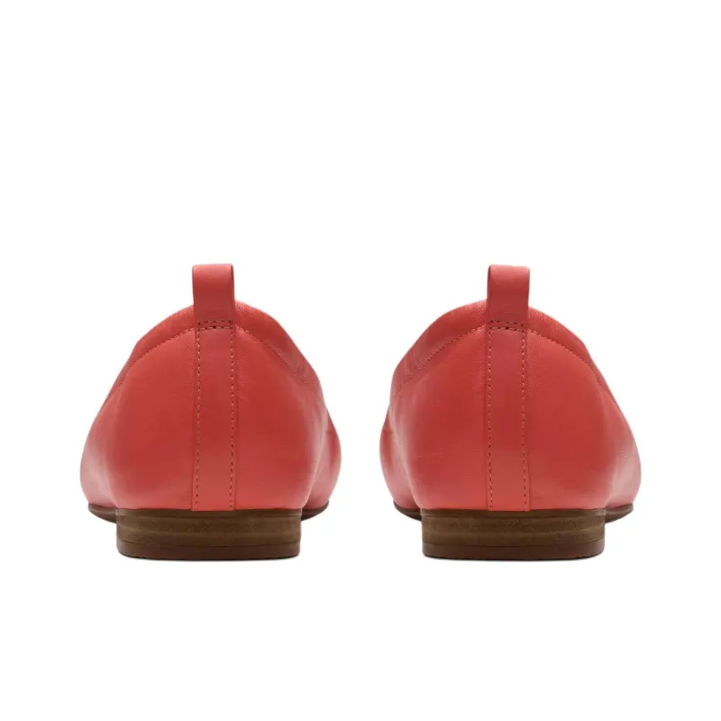 Clarks Fawna Soft Casual Single Shoes 1.5cm Women's Red-4