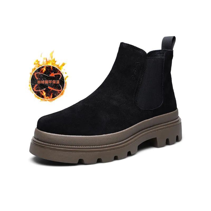 PARDASAUL Short Chelsea Boots Men's Black-6