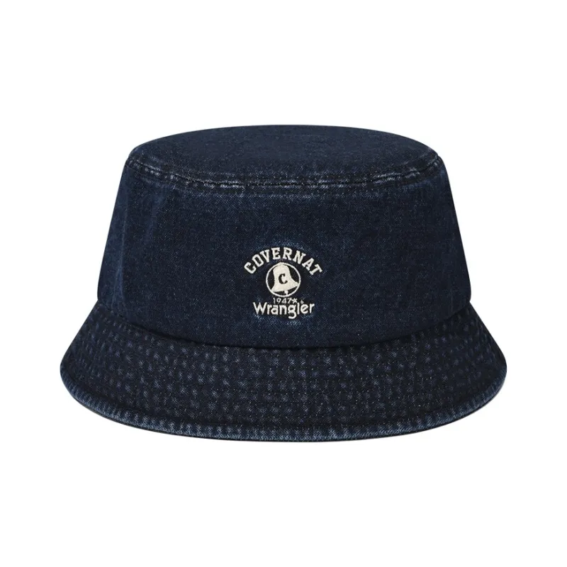 COVERNAT Cotton, Denim Bucket Hats Unisex Blue-0