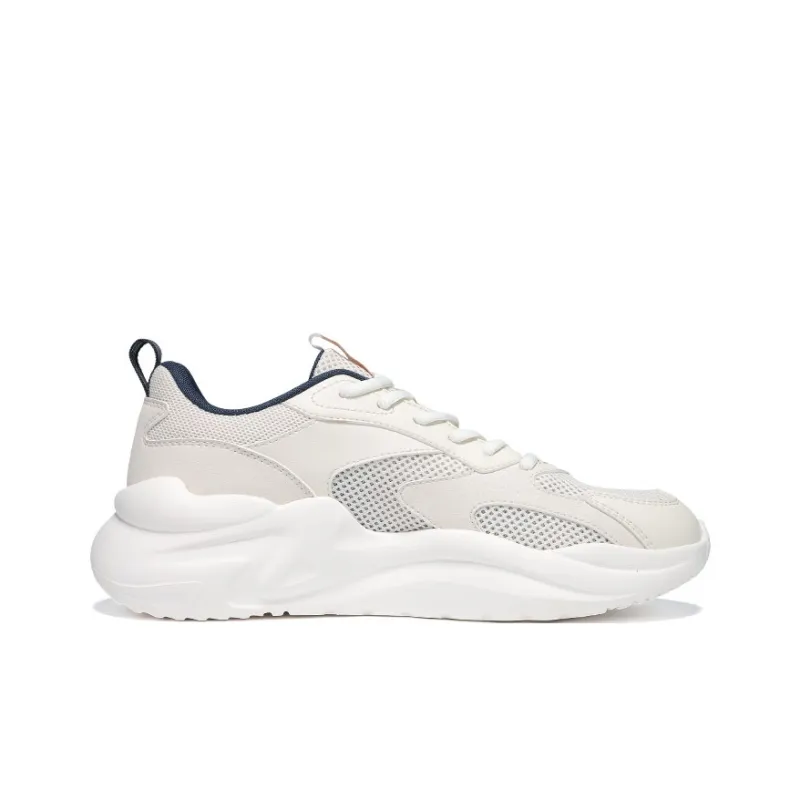 361° Cushioning Breathable Lightweight Low-Top Casual Shoes Men's Feather White Lotus White-1