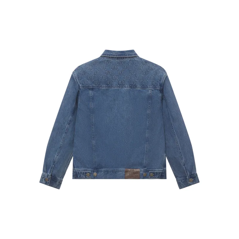 MLB MONOGRAM Collection New York Yankees SS25 Jacket Unisex Standard Denim-1