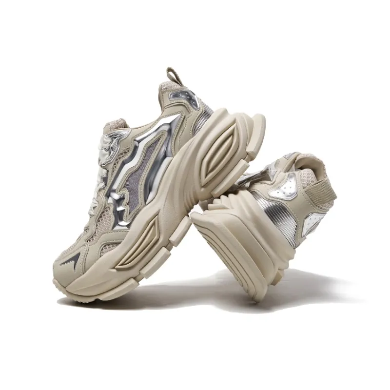 CHERYKALLY Anti-Slip And Wear-Resistant Height Increasing Low-Top Chunky Sneakers Women's-10