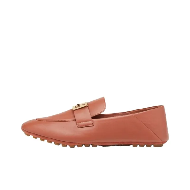 FENDI Baguette Ff Plaque Loafers Women's-0