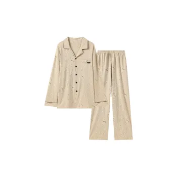 Shivs Pajama Set Men's Apricot Yellow