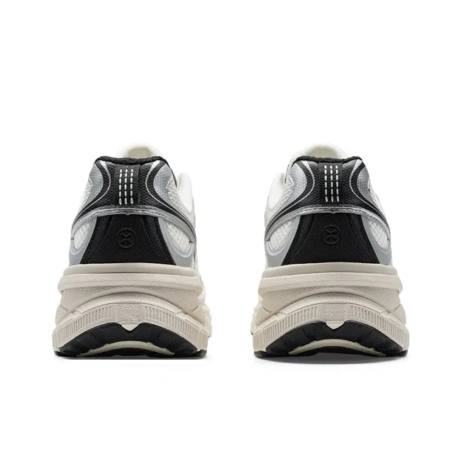 XTEP Small Basque 2nd Generation Anti-Slip And Wear-Resistant Height Increasing Low-Top Casual Shoes Women's Gray Black-4