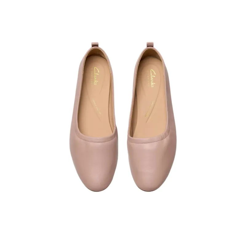Clarks Fawna Soft Casual Single Shoes 1.5cm Women's Pink-3