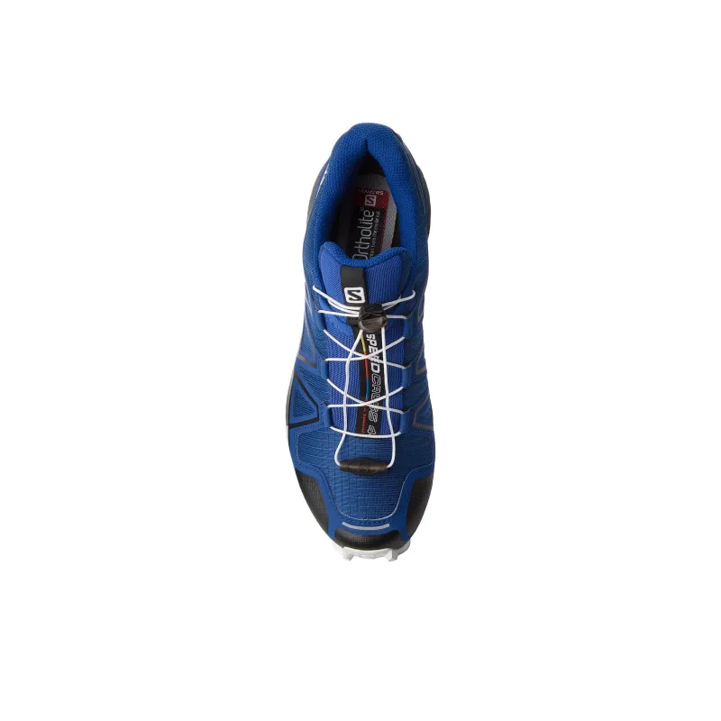 SALOMON Speedcross 4 Anti Slip Wear Resistant Low Top Trekking Shoes Men's Blue-3
