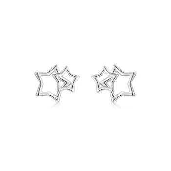 Kim Ka Fook S 999 Fine Silver Stud Earrings Women's