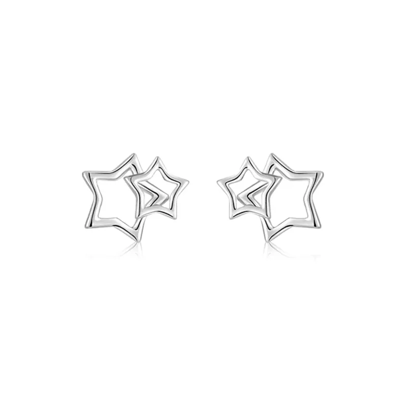 Kim Ka Fook S 999 Fine Silver Stud Earrings Women's-0