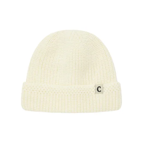 COVERNAT Acrylic Beanies Unisex White
