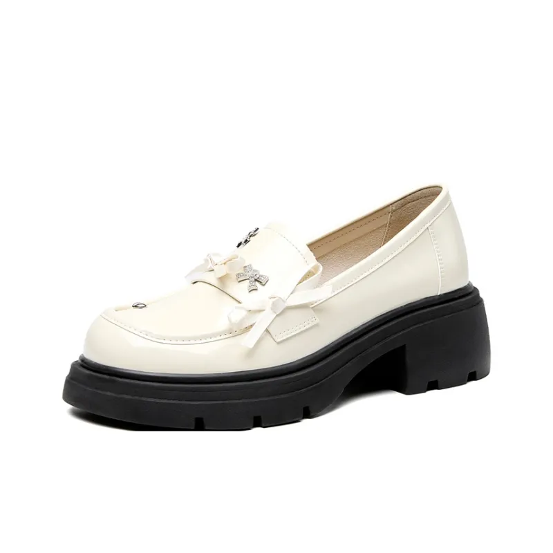 KEKAFU Loafers Women's Beige/Black-1