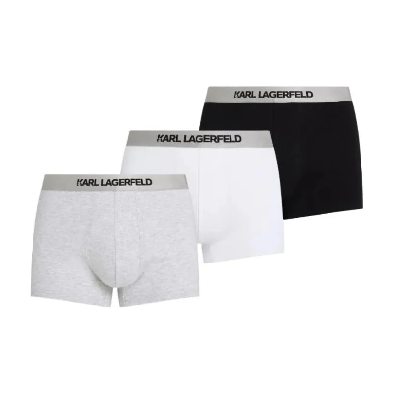 KARL LAGERFELD / Karl Lagerfeld Jeans Metallic waistband Boxers Pack Of Three-1