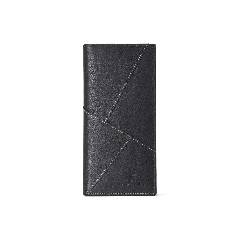 ROBERTA DI CAMERINO Cow Leather Wallet Large Size Men's Black-1