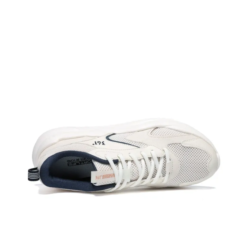 361° Cushioning Breathable Lightweight Low-Top Casual Shoes Men's Feather White Lotus White-3