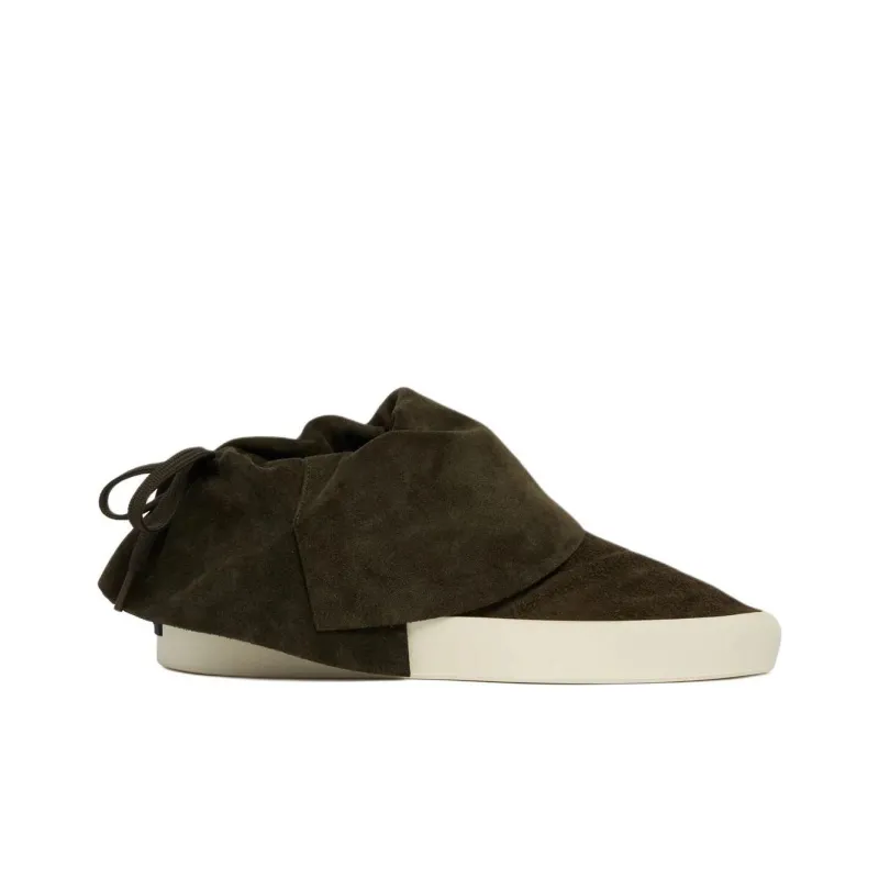 Fear Of God Moc Low Top Skateboard Shoes Men's Olive Green-1