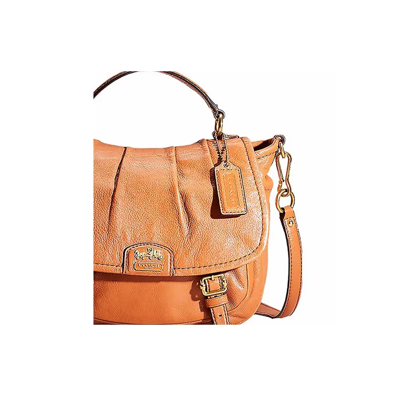 COACH Madison Leather Crossbody Bags Handbags Medium Size Women's Brass/White/Blue Earth Color-2