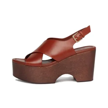 PAIGE Reid Strap Sandals 9cm Women's Red
