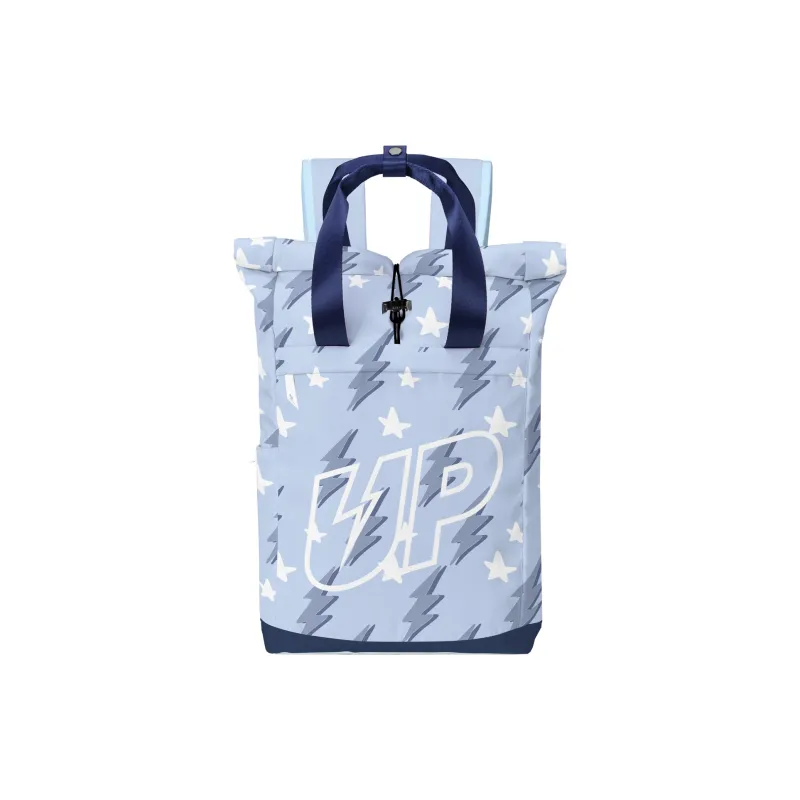 TURN UP Polyester Backpack Regular Unisex Blue-5